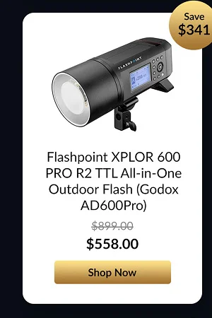 Flashpoint XPLOR 600 PRO R2 TTL All-in-One Outdoor Flash (Godox AD600Pro)