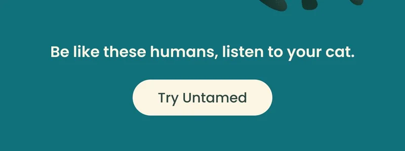 Be like these humans listen to your cat. Try Untamed