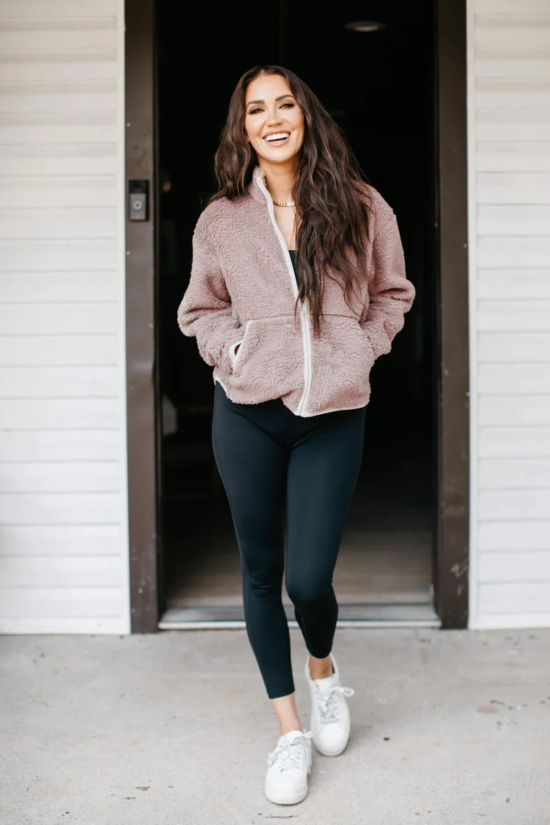 Image of Toasty Teddy Zip Up in Bristowe Brown