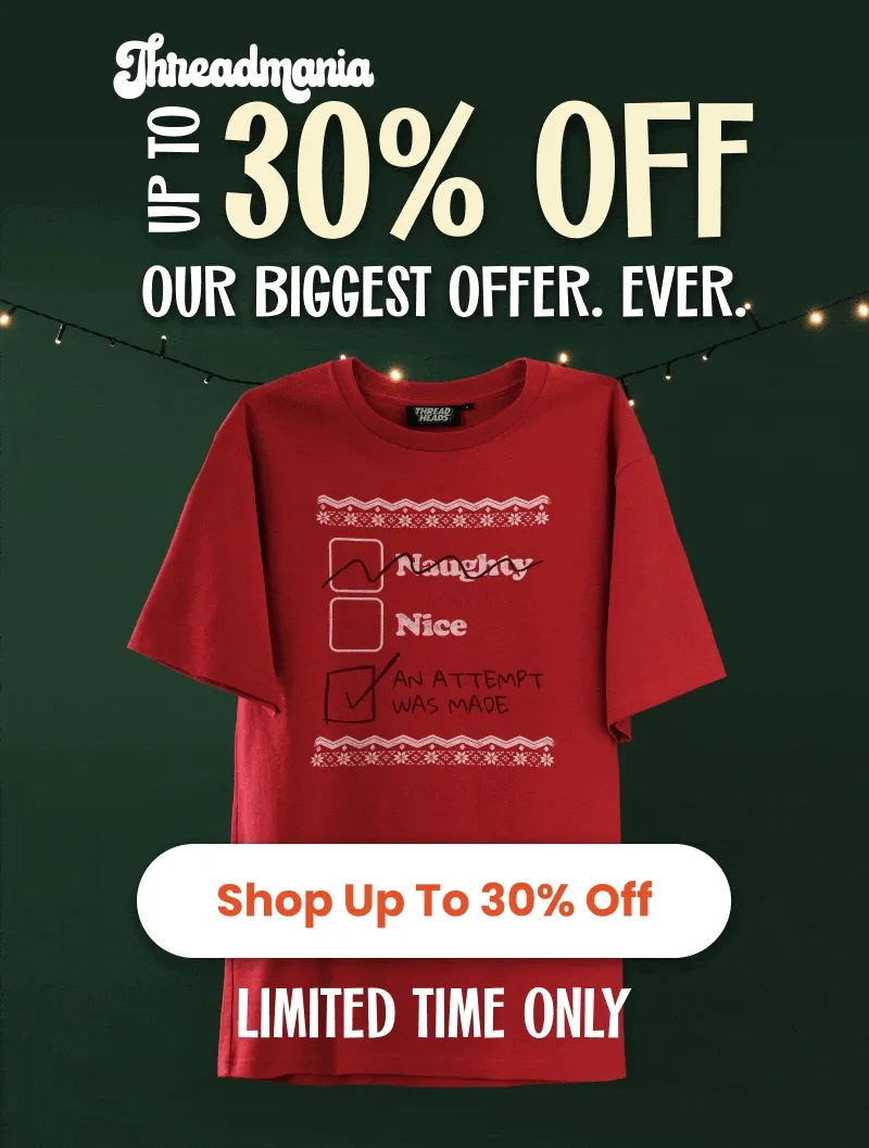 Threadmania up to 30% off