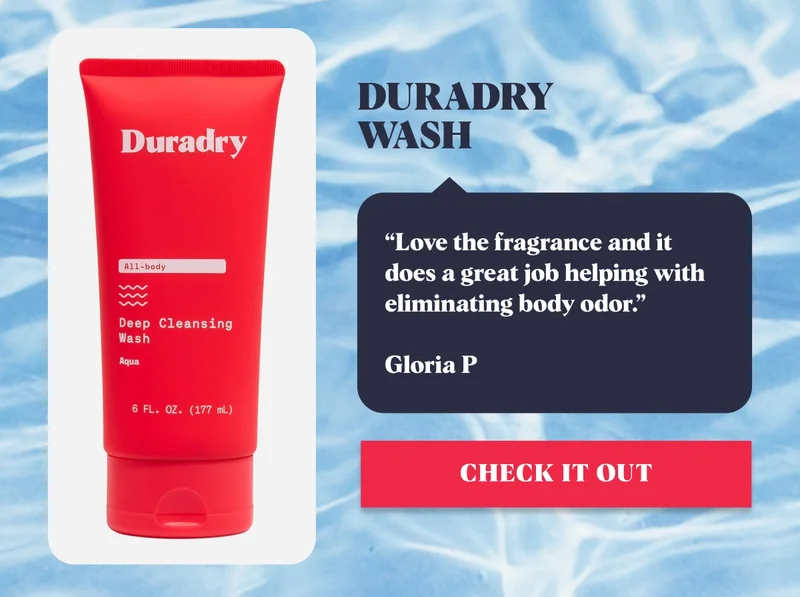 Duradry Wash “Love the fragrance and it does a great job helping with eliminating body odor.”  Gloria P Check It Out