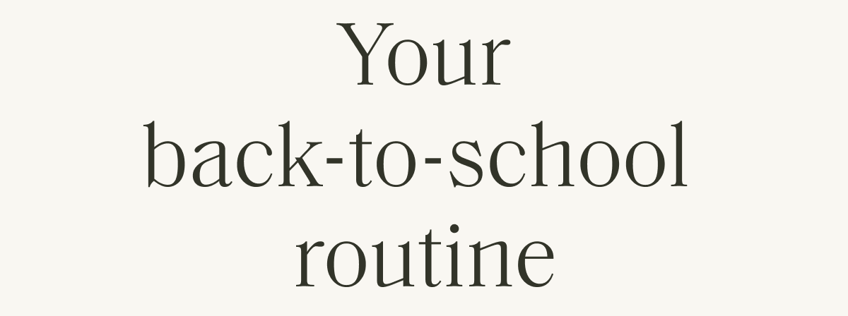Your back to reality routine