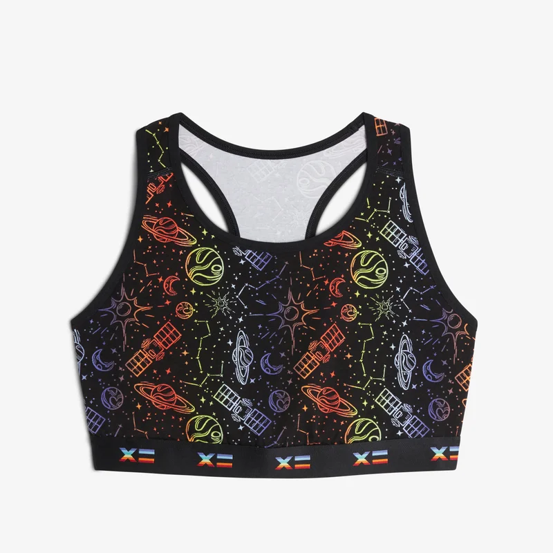 Image of Racerback Soft Bra - Out In Space
