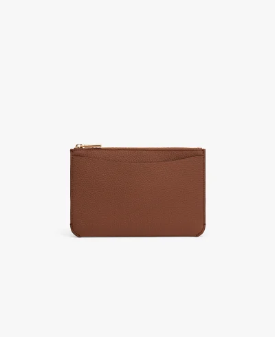 System Zipper Pouch Dark Chestnut