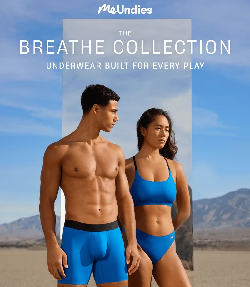 MeUndies | The Breathe Collection Underwear built for every play
