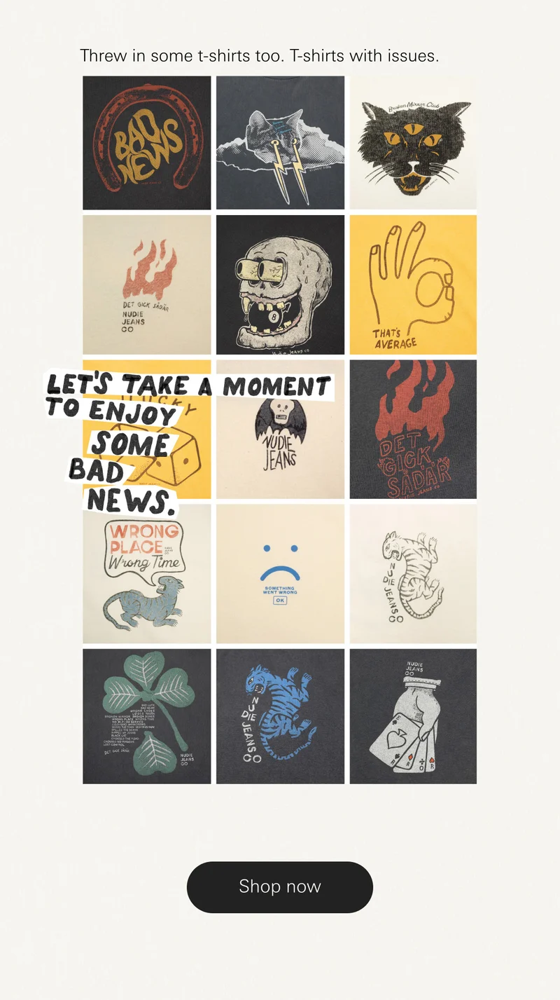 Lets take a moment and enjoy some bad news. Tshirt drop!