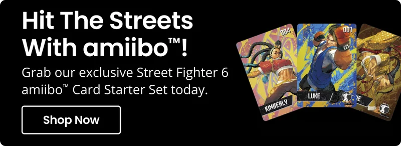 Hit The Streets With amiibo! Grab our exclusive Street Fighter 6 amiibo Card Starter Set today | Shop Now
