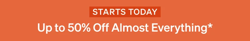 Free Shipping, No Min + Up to 50% Off Almost Everything