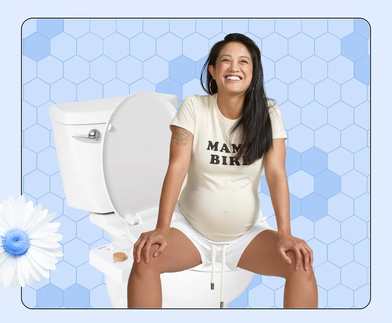 MOM ON TOILET