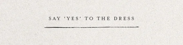 say 'yes' to the dress