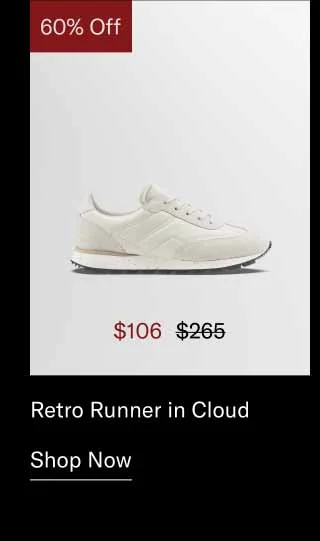 Retro Runner in Cloud. Shop Now