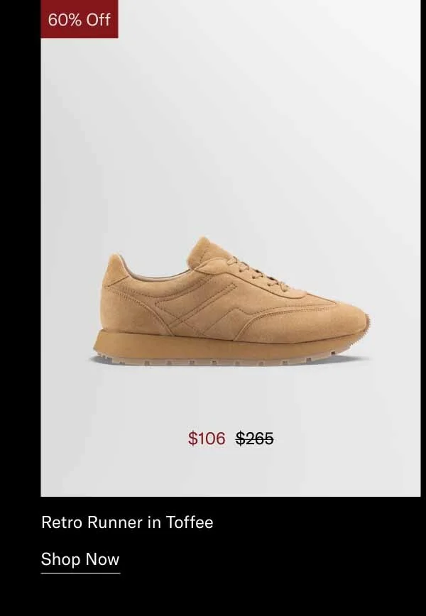 Retro Runner in Toffee. Shop Now