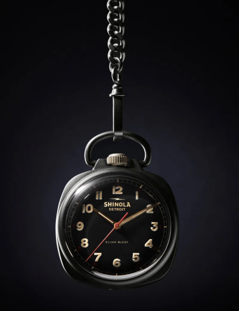 The Elijah McCoy Mechanic Pocket Watch 45mm