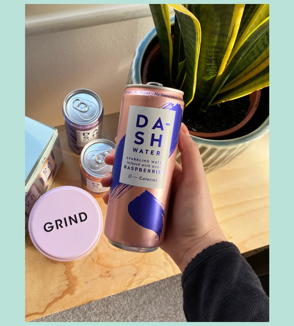 DASH can alongside other sustainable drinks