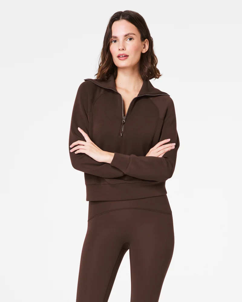 Image of Spanx Women's AirEssentials Half Zip Top
