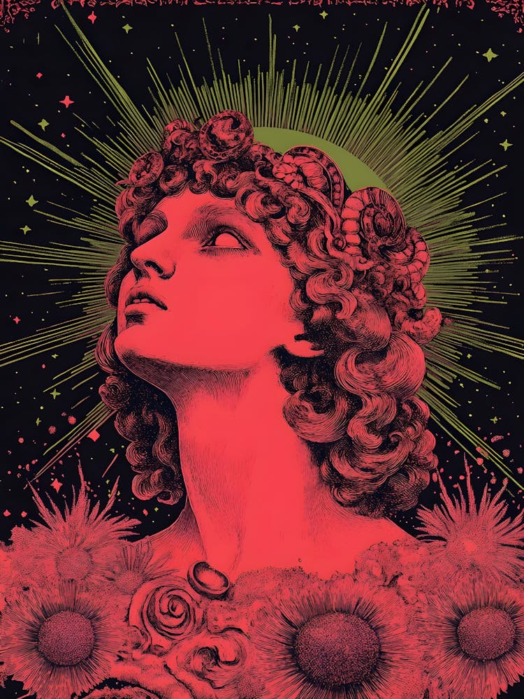 Image of Woman With Flowers On Her Head 2