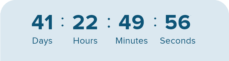 A countdown timer counting down until 11am ET on April 17th.