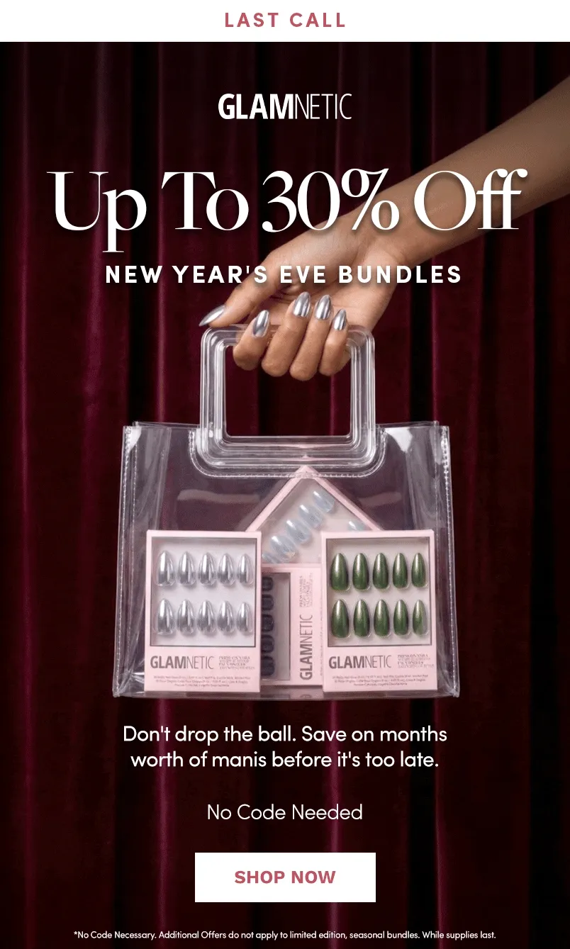 Up to 30% Off New Year's Eve Bundles