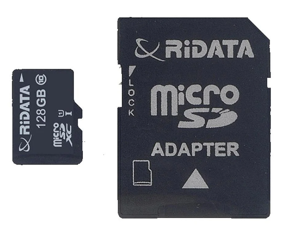 RiData 128GB MicroSD Memory Card with Adapter