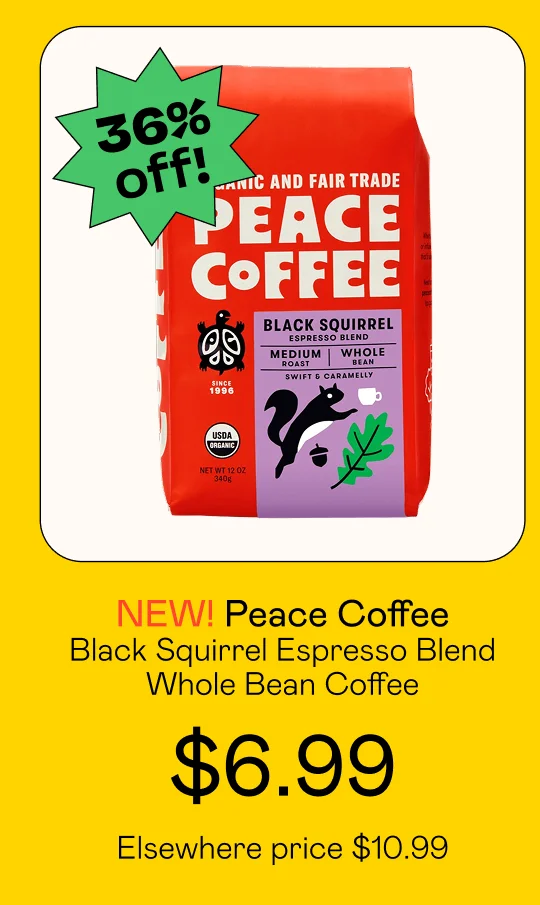 Black Squirrel Espresso Blend Whole Bean Coffee