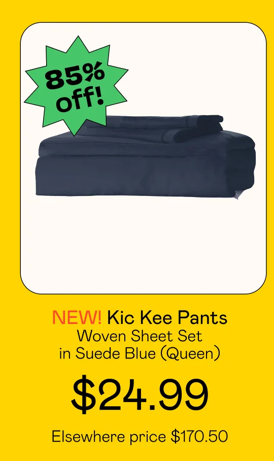 Woven Sheet Set in Suede Blue (Queen)