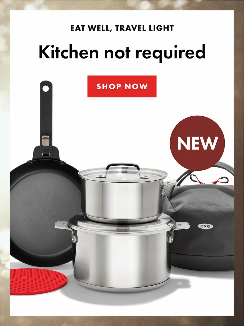 EAT WELL, TRAVEL LIGHT. Kitchen not required. | SHOP NOW