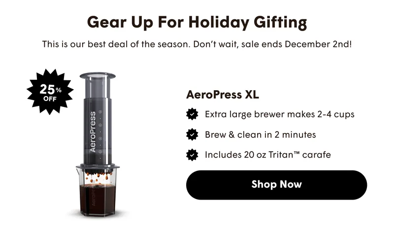 AeroPress XL | Extra large brewer makes 2-4 cups  Brew & clean in 2 minutes  CW cludes 20 or Tritan™ carafe