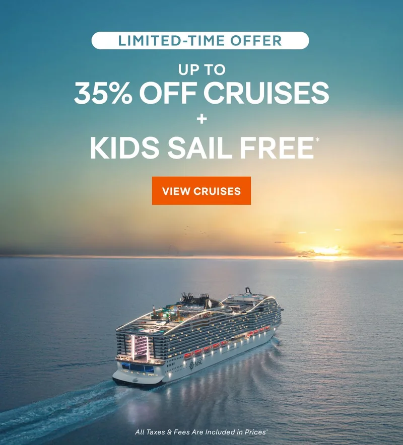 Limited-Time Offer – Up to 35% Off Cruises + Kids Sail Free* – All Taxes & Fees Are Included in Prices* – Click to View Cruises & Book Now Limited-Time Offer – Up to 35% Off Cruises + Kids Sail Free* – All Taxes & Fees Are Included in Prices* – Click to View Cruises & Book Now