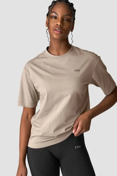 Image of Everyday Cotton T-shirt Greige