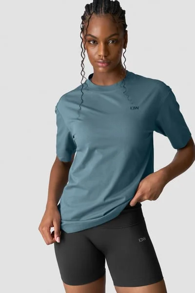 Image of Everyday Cotton T-shirt Steel Blue
