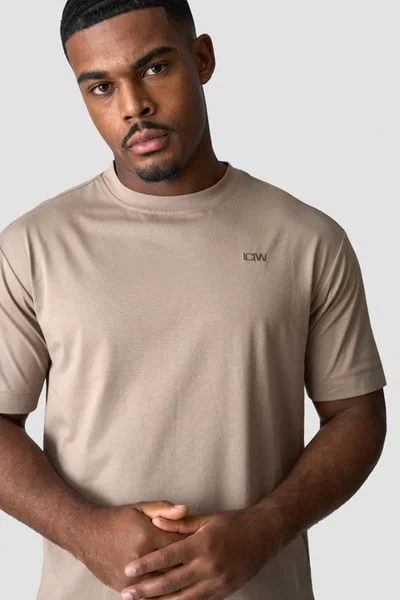 Image of Everyday Cotton T-shirt Men Greige