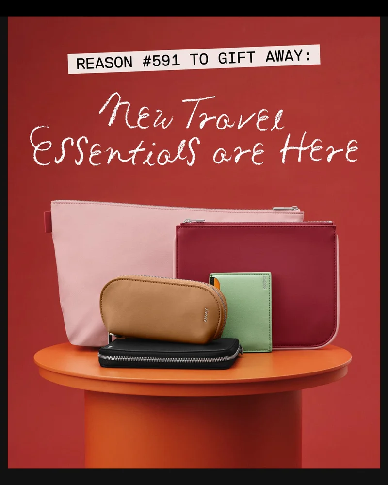 Reason #591 to gift Away: new travel essentials are here