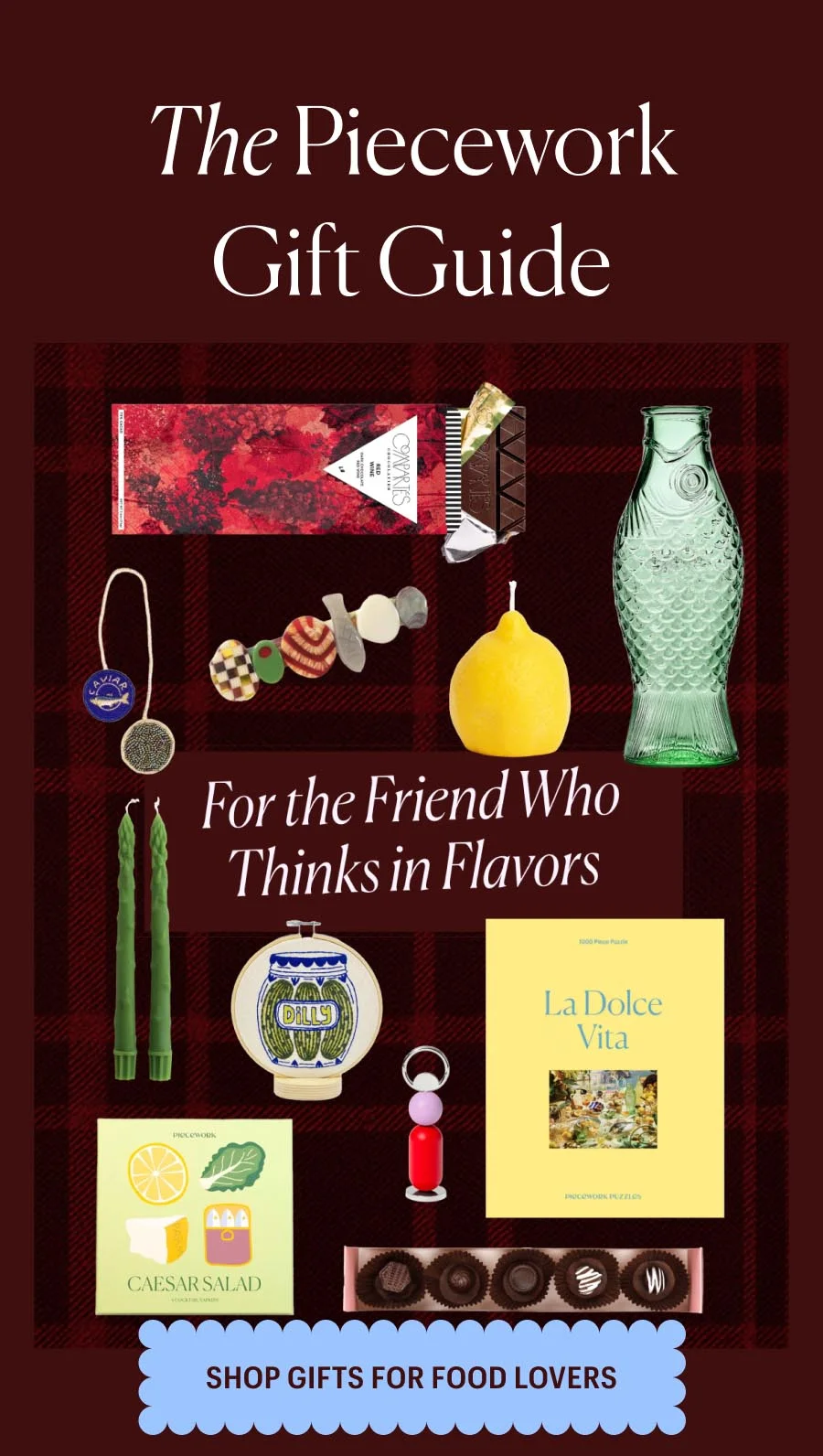 The Piecework Gift Guide: For the Friend Who Thinks in Flavors - Shop Gifts for Food Lovers