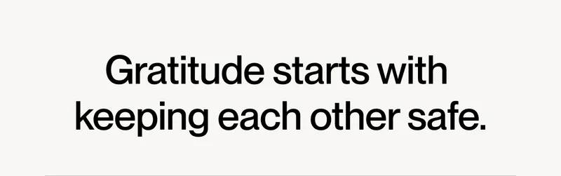 Gratitude starts with keeping each other safe, that is why cyclists should use a helmet.