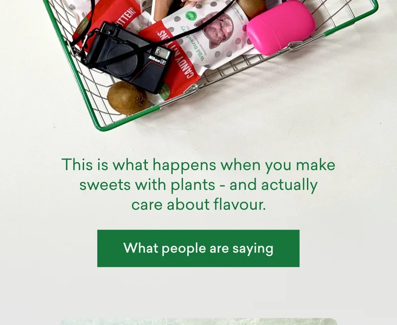 This is what happens when you make sweets with plants - and actually care about flavour.