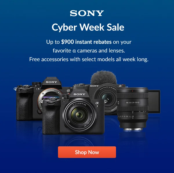 Sony  Cyber Week Sale | Shop Now