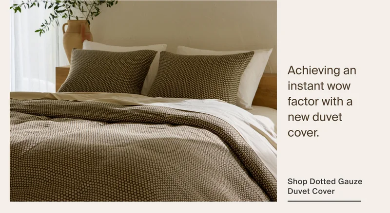 Shop Dotted Gauze Duvet Cover