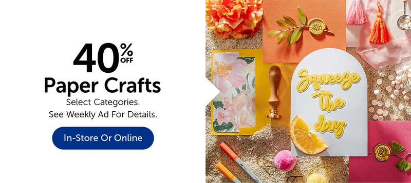 40% Off Paper Crafts