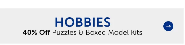 Hobbies - 40% Off Puzzles & Boxed Model Kits