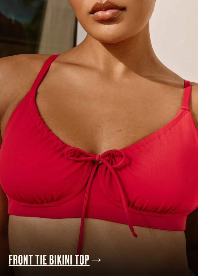 Front Tie Bikini Top →