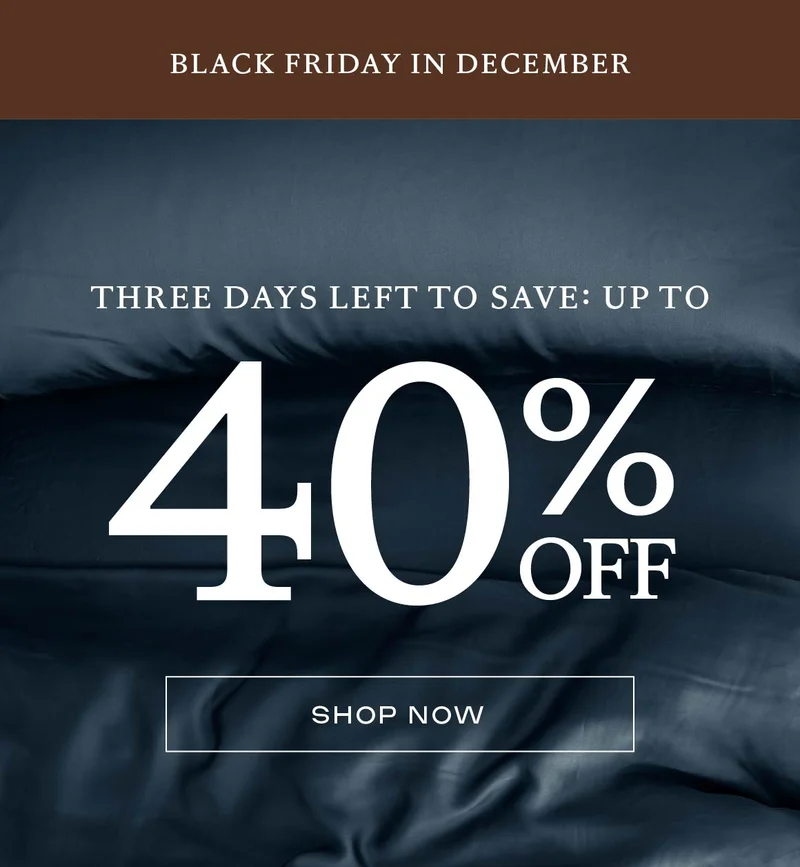 BLACK FRIDAY IS BACK - 40% OFF SITEWIDE - SHOP NOW