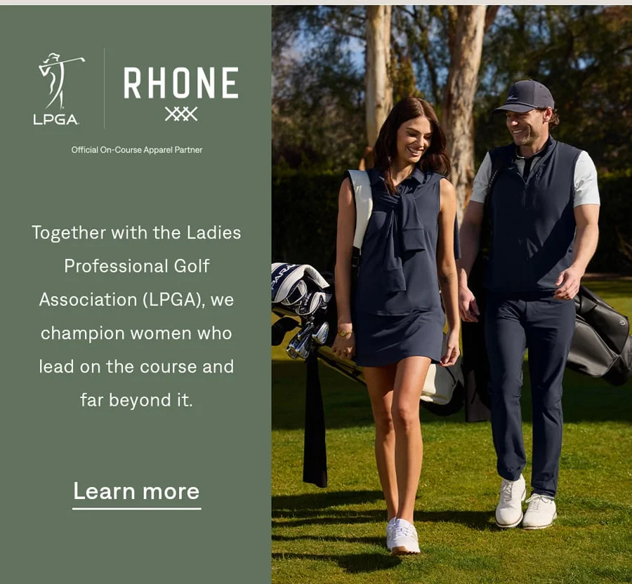 RHONE x LPGA. Learn more