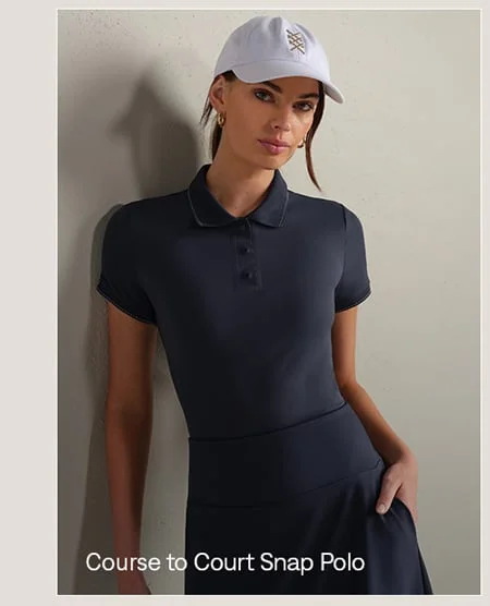 Course to Court Snap Polo