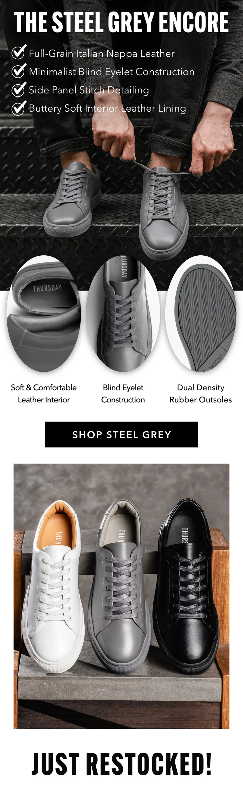 Shop the Steel Grey Encore