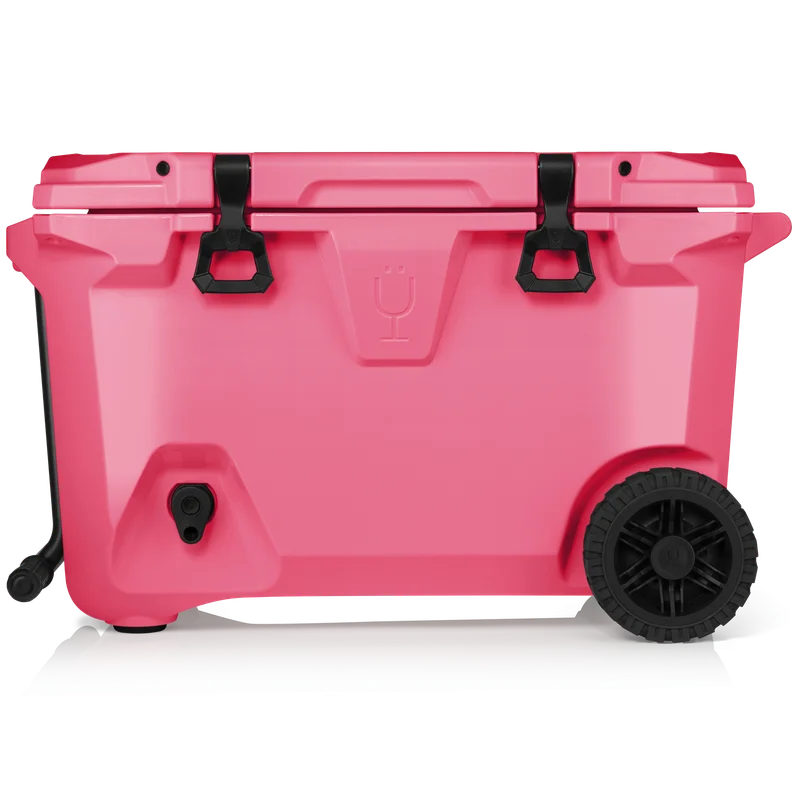 BrüTank 55-Quart Rolling Cooler | Neon Pink