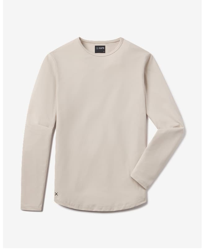 AO Long Sleeve Curve-Hem Tee