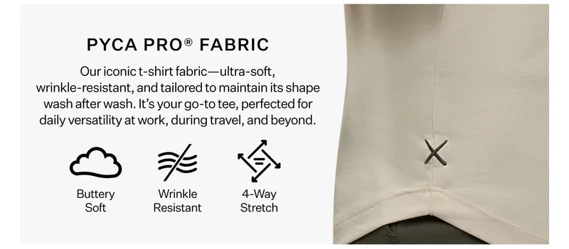 PYCA Pro Fabric - Buttery Soft, Wrinkle Resistant, 4-Way Stretch