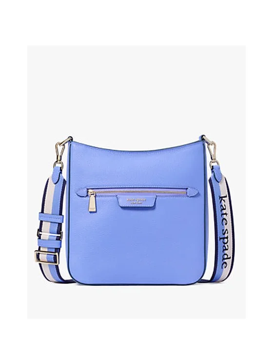 Hudson Pebbled Leather Large Messenger Crossbody