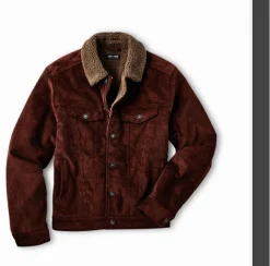 The Montana Fleece-Lined Corduroy Trucker Jacket