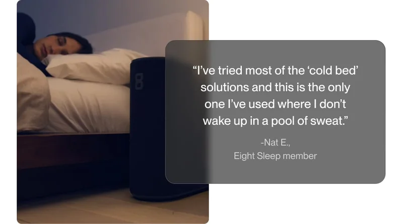 “I’ve tried most of the ‘cold bed’ solutions and this is the only one I’ve used where I don’t wake up in a pool of sweat.”